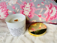 Load image into Gallery viewer, Love is in the Air Coco-Beeswax Aromatherapy Candle with Wooden Wick 8 oz