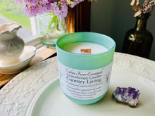 Load image into Gallery viewer, Country Living 8 oz Coco-Beeswax, Wooden Wick, Aromatherapy Candle