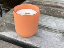 Load image into Gallery viewer, Terra Jar Collection Pumpkin Spice Coco-Beeswax Aromatherapy Wooden Wick Candle 8 oz