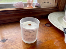 Load image into Gallery viewer, Coco-Beeswax Baby 4 oz Candles with a Wooden Wick. Scented with Essential Oils.