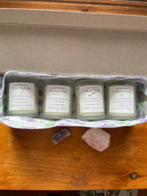 Load image into Gallery viewer, Coco-Beeswax Baby 4 oz Candles with a Wooden Wick. Scented with Essential Oils.