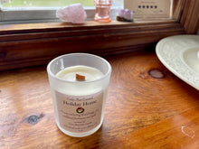 Load image into Gallery viewer, Coco-Beeswax Baby 4 oz Candles with a Wooden Wick. Scented with Essential Oils.