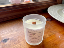 Load image into Gallery viewer, Coco-Beeswax Baby 4 oz Candles with a Wooden Wick. Scented with Essential Oils.