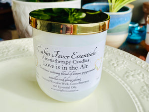 Love is in the Air Coco-Beeswax Aromatherapy Candle with Wooden Wick 8 oz