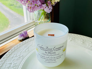 In Bloom 8 oz Coco-Beeswax, Wooden Wick, Aromatherapy Candle