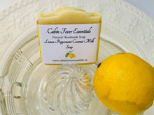 Load image into Gallery viewer, Lemon Peppermint Coconut Milk Soap