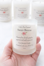 Load image into Gallery viewer, Coco-Beeswax Baby 4 oz Candles with a Wooden Wick. Scented with Essential Oils.