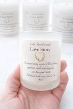 Load image into Gallery viewer, Coco-Beeswax Baby 4 oz Candles with a Wooden Wick. Scented with Essential Oils.