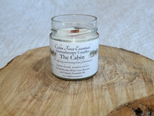 Load image into Gallery viewer, The Cabin 6 oz Coco-Beeswax, Wooden Wick, Aromatherapy Candle