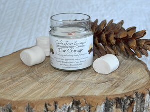 The Cottage 8 oz Coco-Beeswax, Wooden Wick, Aromatherapy Candle