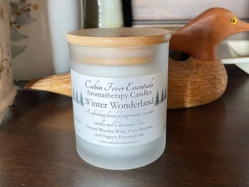 Winter Wonderland Coco-Beeswax, Wooden Wick, Aromatherapy Candle