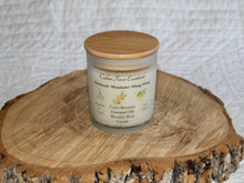 Load image into Gallery viewer, Coco-Beeswax Triple Essential Oil Note Candle with Wooden Wick in Frosted Glass Jar